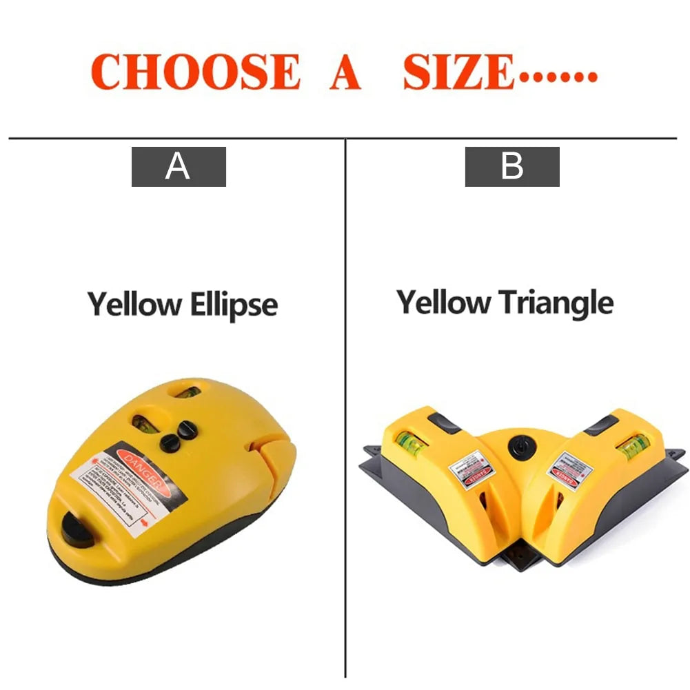 Right Angle Laser Level Line Projection