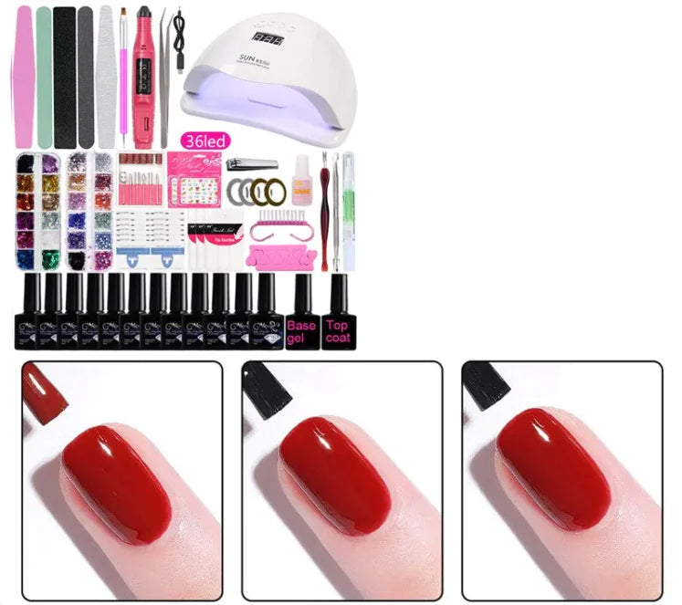 Complete Gel Nail Polish Set